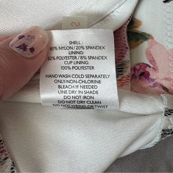 Pink and Purple Bikini Set with Tropical Floral Design - Picture 9 of 13